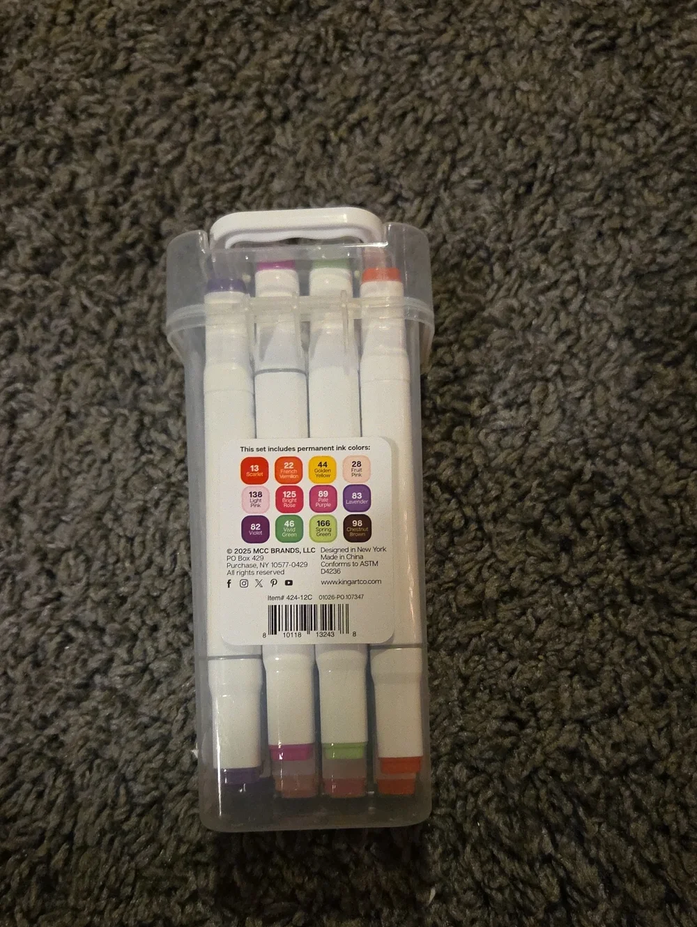 Alcohol Doubble Ended Markers 12 Pack